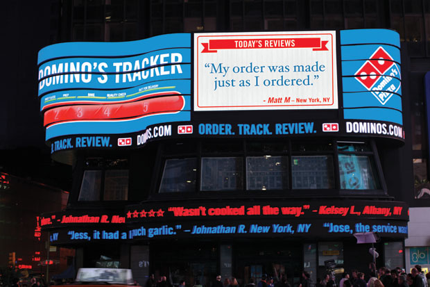 Domino's Times Square Billboard
